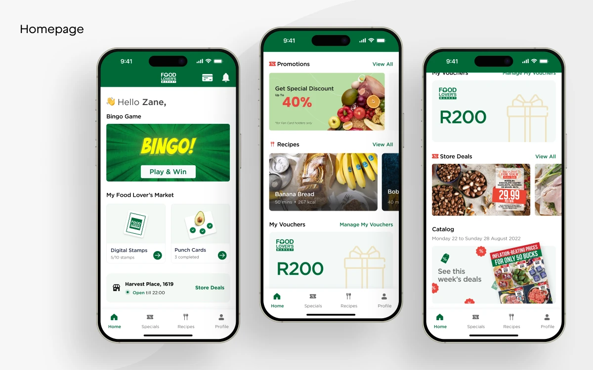 Food Lovers Market — A grocery app built around deals, loyalty and recipes